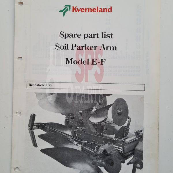 Kverneland Soil Packer Arm E-F For Plough Parts Catalogue - SPS Parts