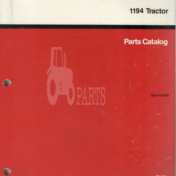 Case David Brown 1194 Tractor Parts Catalogue