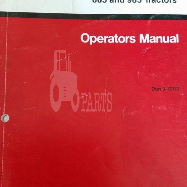 Case/IH 85 Series Tractor Operators Manual