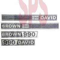 Case David Brown 990 Selectamatic Tractor Decal Set