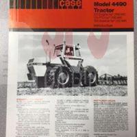 Case 4490 Tractor Sales Brochure