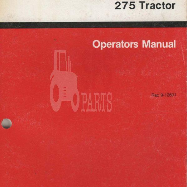 Case/IH 275 Compact Tractor Operators Manual