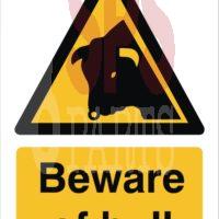 Beware Of Bull Sign