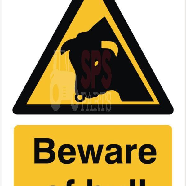 Beware Of Bull Sign