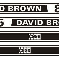 David Brown 885 Selectamatic Tractor Decal Set