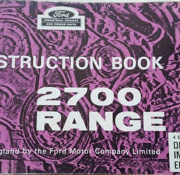 Ford 2700 Range Engine Operators Manual