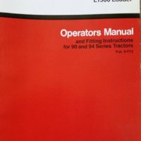 Case/IH L1500 Loader Operators Manual (90/94 Series)
