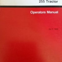 Case/IH 255 Compact Tractor Operators Manual