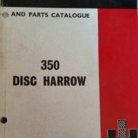 International 350 Disc Harrow Parts & Operators Manual