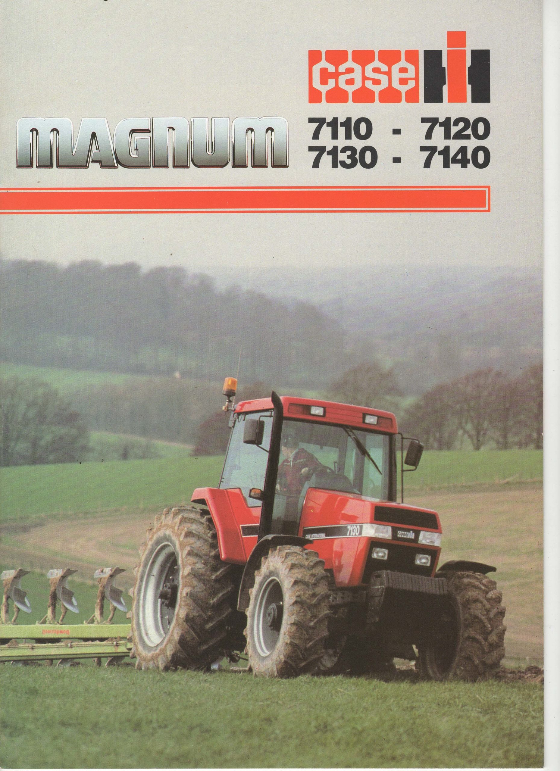 Case International 7100 Magnum Series In The Field Brochure Poster Advert A3 