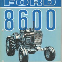Ford 8600 Tractor Operators Manual