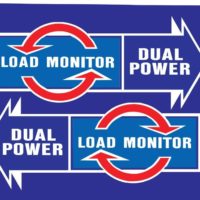 Ford 5000 7000 Tractor Load Monitor/Dual Power Decal (pair)