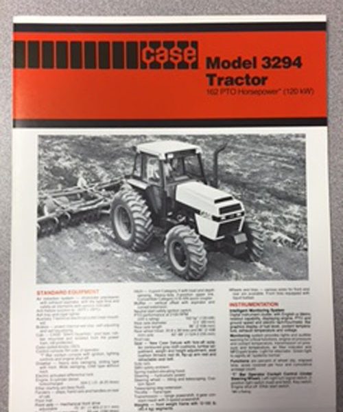 Case 3294 Tractor Sales Brochure