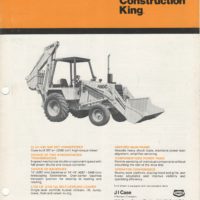 Case 580C Construction King Digger Sales Brochure