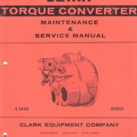 Clarke C5000 Torque Converter Service Manual