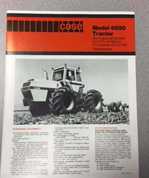 Case 4890 Tractor Sales Brochure