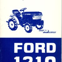 Ford 1210 Tractor Operators Manual