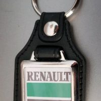 Renault Tractor Leather Keyring