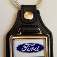 Ford New Holland Tractor Leather Keyring
