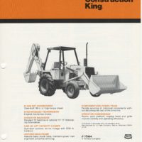 Case 480C Construction King Digger Sales Brochure