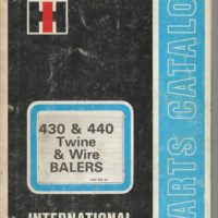 International 430 & 440 Baler Parts Catalogue