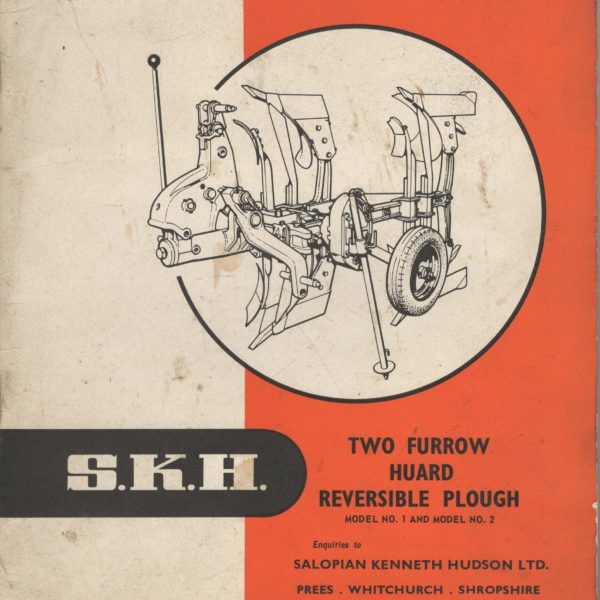 SKH Huard Model No.1 & No.2  2F Plough Parts & Operators Manual