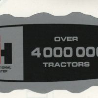 McCormick International Tractor Over 4000000 Tractors Decal