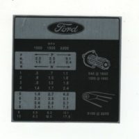 Ford 4000 Select-o-Speed Tractor Speed Decal