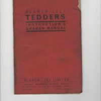 Blanch Lely Tedder Parts & Operators Manual
