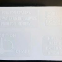 Ford Tractor Position Control Decal Set