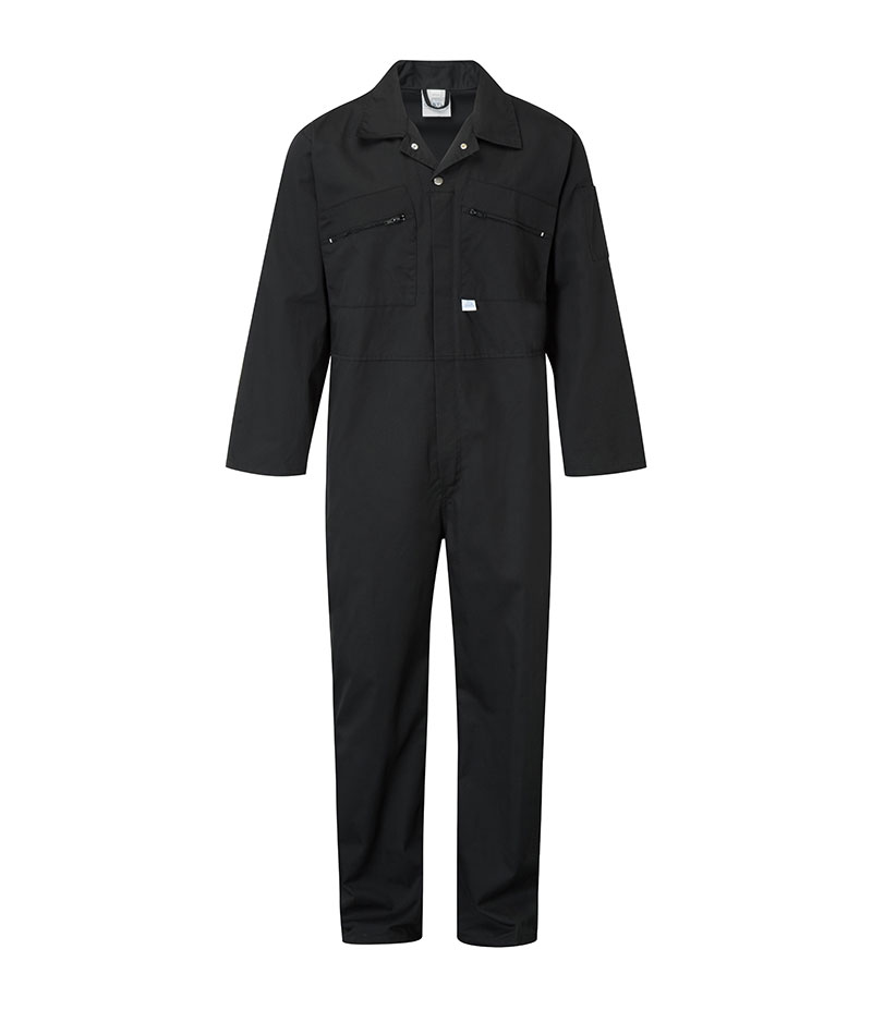 Zip Front Coverall Black - SPS Parts