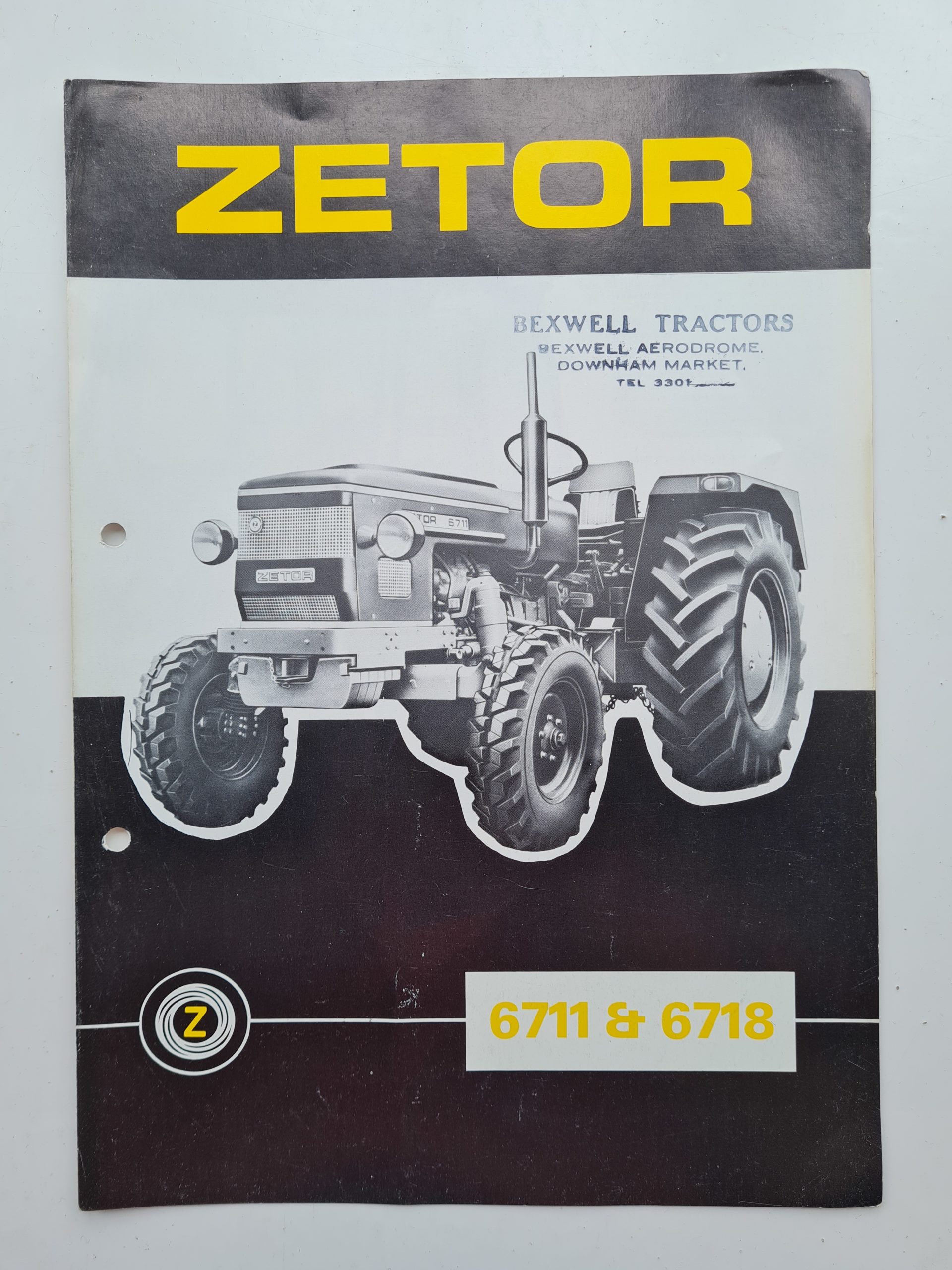 Prospectus Tracteur ZETOR 6711 6718  tractor Traktor  Trattore Brochure Prospekt 