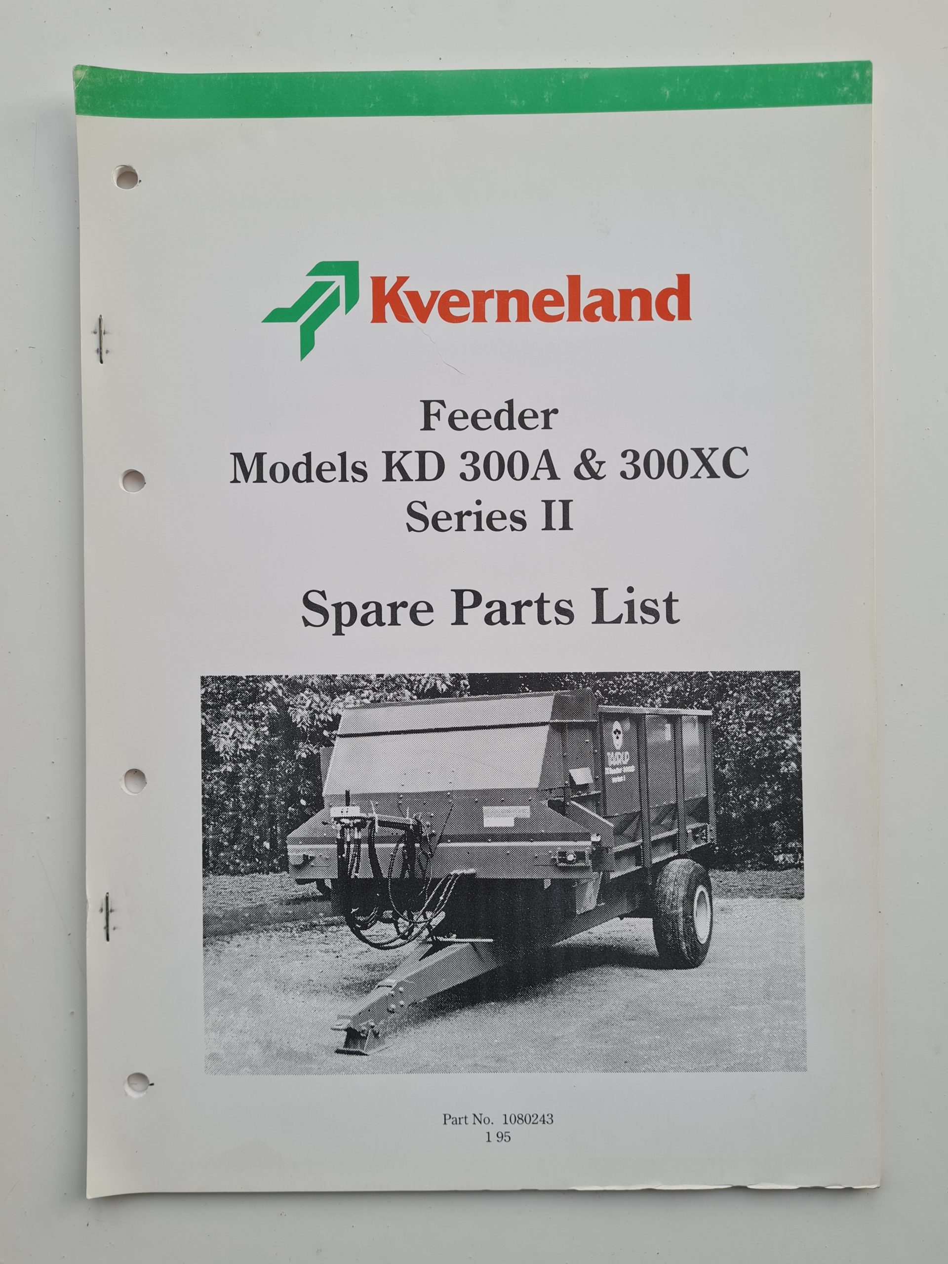 Kverneland KD 300A & 300XC Series II Feeder Parts Catalogue - SPS Parts