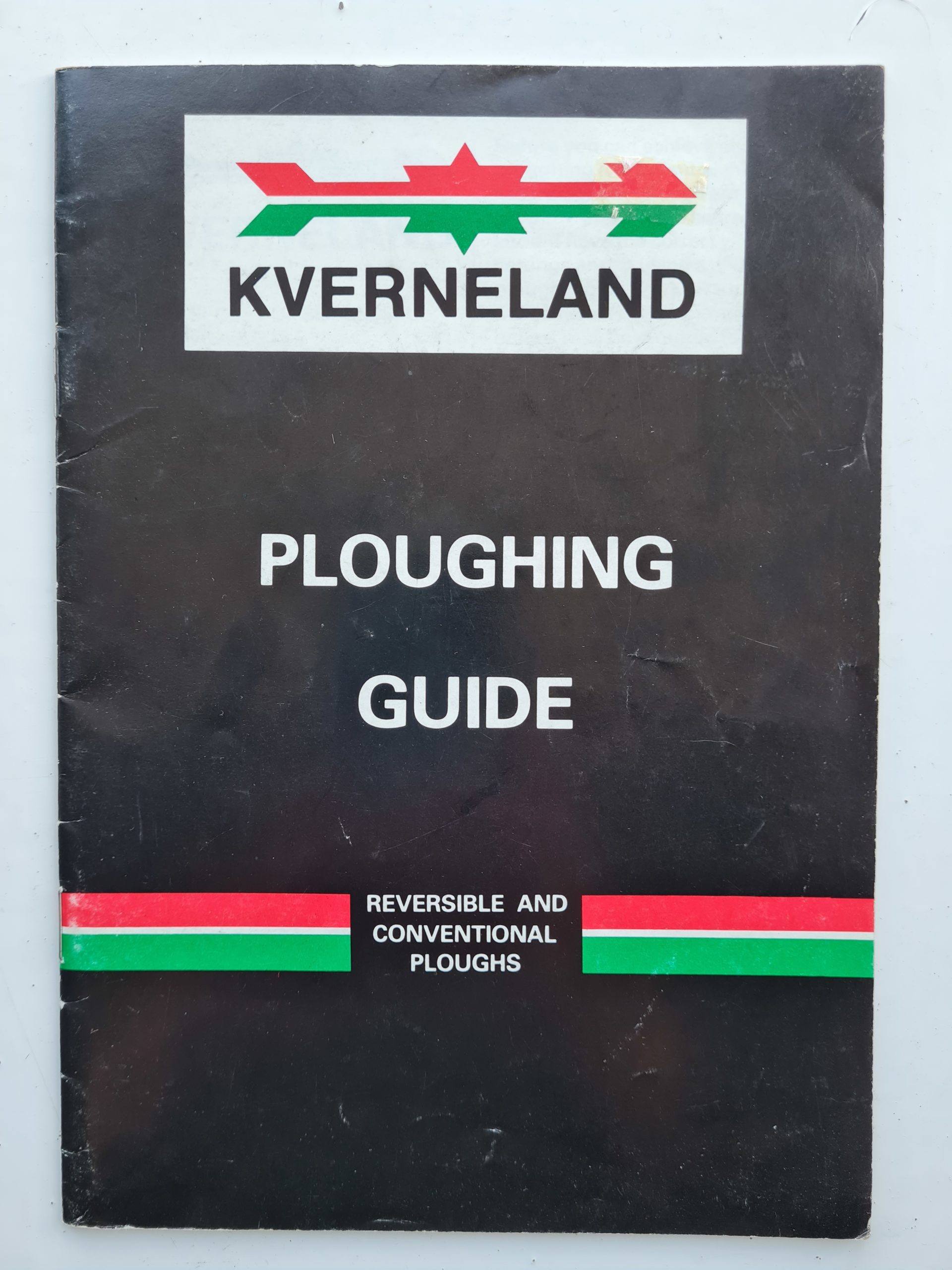 Kverneland Reversible and Conventional Tractor Ploughing Guide Instruction Book 