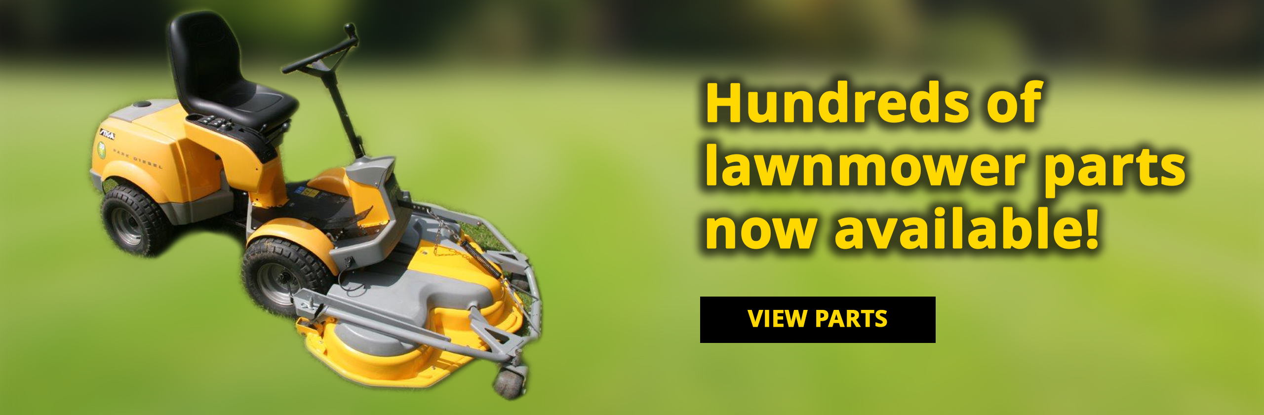 Hundreds of lawnmower parts available now.